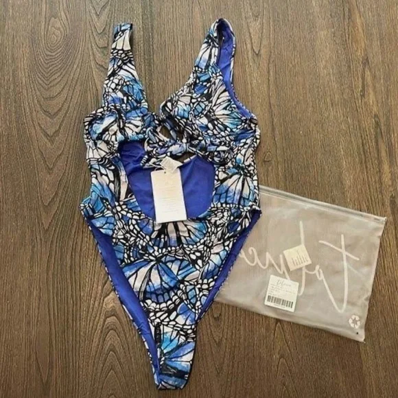 Toluca Nikola One Piece Blue Swimming Suit